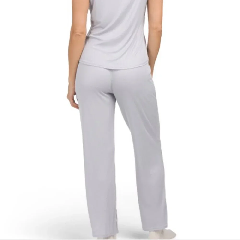 NWT NICOLE MILLER Green High Neck Tank and Pockets Pull on Pants Set Size - Picture 4 of 12
